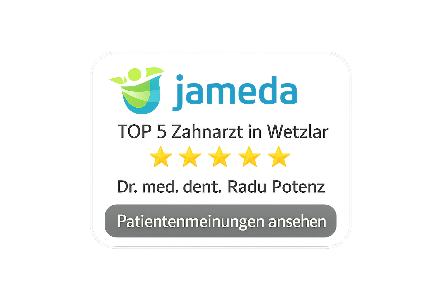 TOP 5 Zahnarzt Dr. Radu Potenz – Jameda Bewertungen